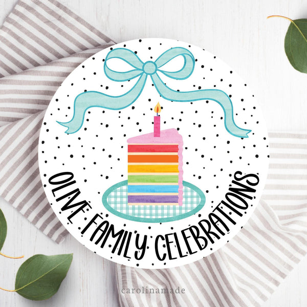 Family Celebration Plate, Personalized Birthday Cake Plate, Modern Dot Rainbow Plate, Birthday Keepsake Plate, custom New Family Gift Ideas
