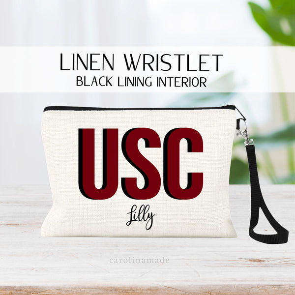 Custom School Name Bag, High School Graduation Gift, College Bound Gift Idea, University Gift Idea, High School Pride Gifts, School Colors