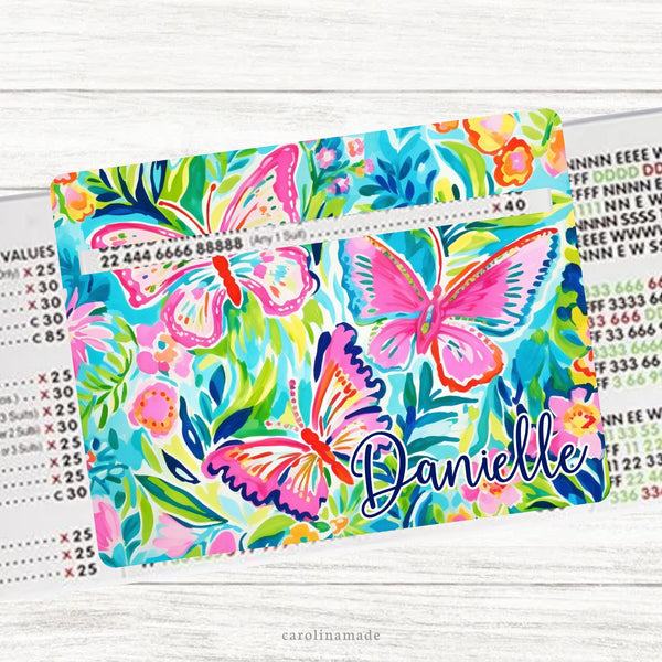 Preppy Butterfly Mahjong Line Reader, Personalized Mahjong Line Finder Accessory, Custom Gift for Mahjong Player, Mah Jongg Tournament Group