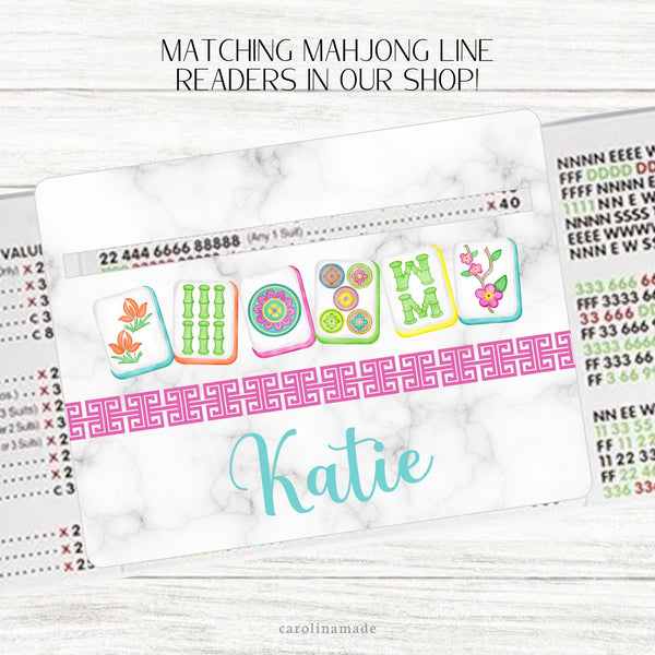 Mahjong Game Night Bag, Personalized Mah Jongg Bag, Custom Gift for Mahjong Player, Zipper Pouch for Mahjong, Mahjong Tile Bag Zipper Pouch