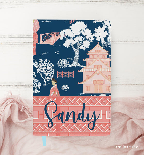 Mahjong Journal, Personalized Mahjong Notebook, Pink Floral Mahjong Tile Journal, Mahjong Game Night, Mahj Score Keeper, Mahjong Gift Ideas