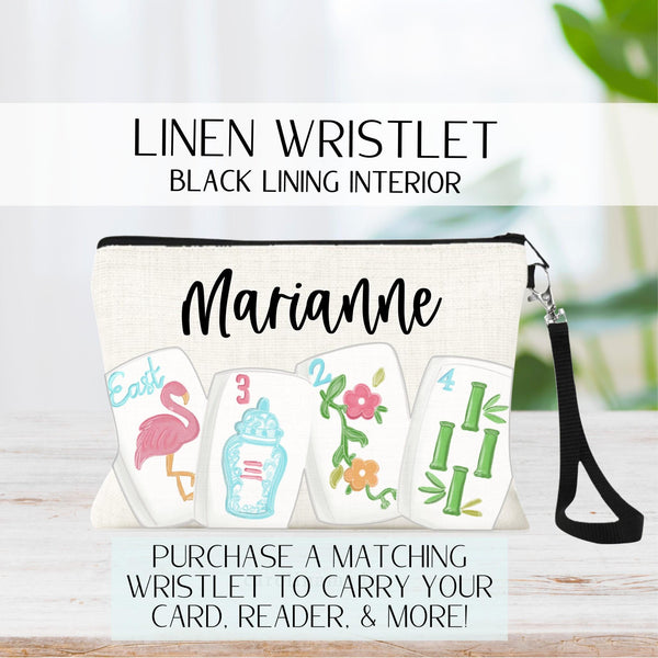 Gingham Mahjong Line Reader, Personalized Mahjong Line Finder Accessory, Custom Gift for Mahjong Player, Mah Jongg Tournament, Group Gifts
