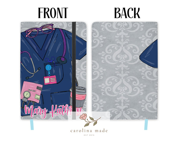 Nurse Scrubs Journal, Personalized Nurse Gift, Nurse Appreciation Week Gift, CNA Gifts, Medical Assistant Notebook, Medical Gift Ideas