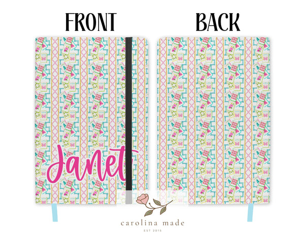 Mahjong Journal, Personalized Mahjong Notebook, Pink Floral Mahjong Tile Journal, Mahjong Game Night, Mahj Score Keeper, Mahjong Gift Ideas