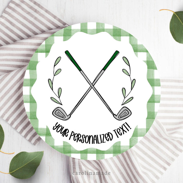 Golf Plate, Personalized Golf Name Plate, Custom Plate for Golf Party, Boys First Birthday Keepsake, Golf Partee Theme, Reusable Plate
