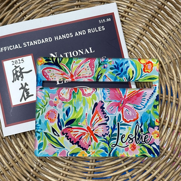 Preppy Butterfly Mahjong Line Reader, Personalized Mahjong Line Finder Accessory, Custom Gift for Mahjong Player, Mah Jongg Tournament Group