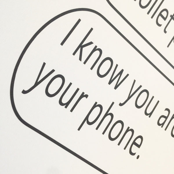 Text me if you run out of toilet paper TP Sign| I know you are on your phone | Teen Kids Bathroom Funny Wall Decor Humor Wood Farmhouse