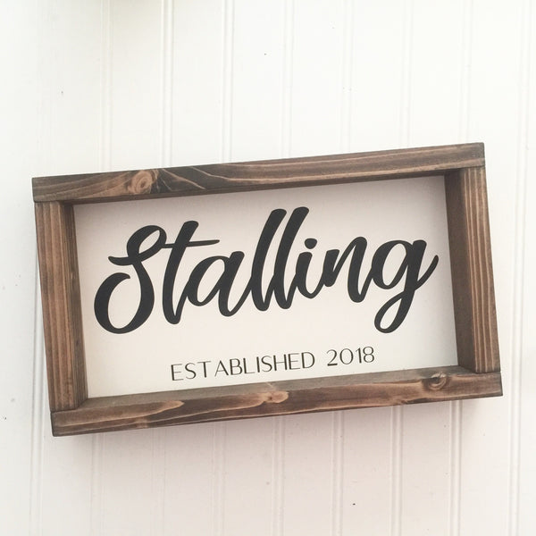 Family Last Name Established Date Sign,  Shelf Sitter Gallery Wall Decor, Farmhouse Wood Sign Wall Art Rustic