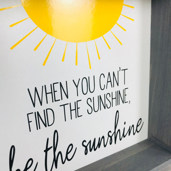 Sunshine Sign, Motivational Sign, Be the Sunshine, Farmhouse Sign, Kitchen Lemon Tray Decor, Sunshine Nursery Sign