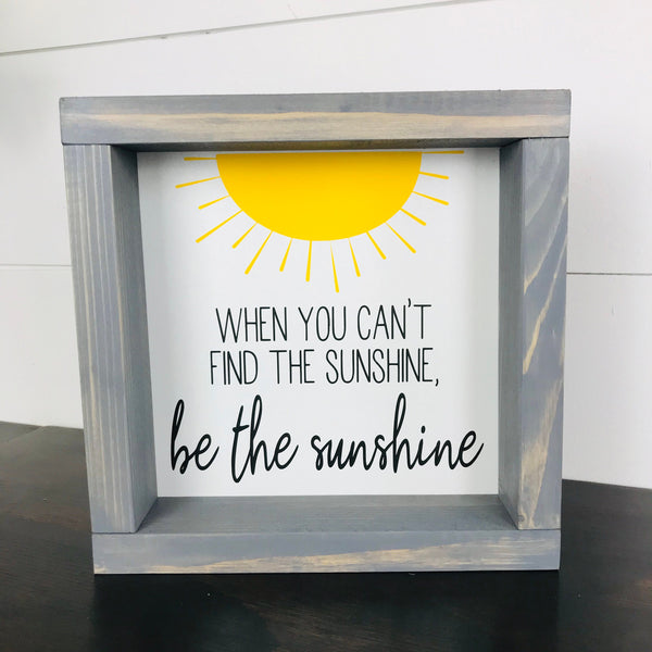 Sunshine Sign, Motivational Sign, Be the Sunshine, Farmhouse Sign, Kitchen Lemon Tray Decor, Sunshine Nursery Sign