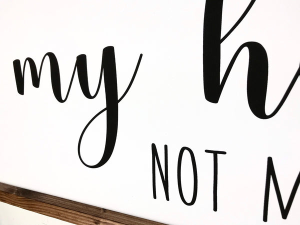 Steal My Heart Not My Blankets Sign | Master Bedroom Decor | Over Bed, Above Headboard Sign | Wood Framed Canvas | Bedroom Wall Art