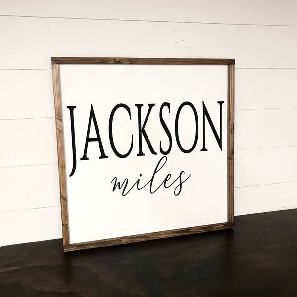 Nursery Name Sign, Baby Boy Nursery Bedroom Decor, Baby Shower New Baby Gift,  Girls Name Sign, Shared Room Wall Art, Modern Farmhouse