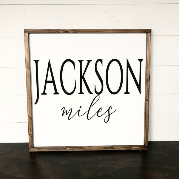 Nursery Name Sign, Baby Boy Nursery Bedroom Decor, Baby Shower New Baby Gift,  Girls Name Sign, Shared Room Wall Art, Modern Farmhouse