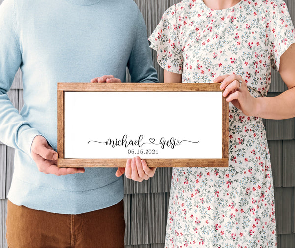 Wedding Guest Book Alternative, Framed Personalized Wedding Sign, Custom Guestbook, Wedding Guest Sign In, Boho Wedding, Farmhouse Rustic