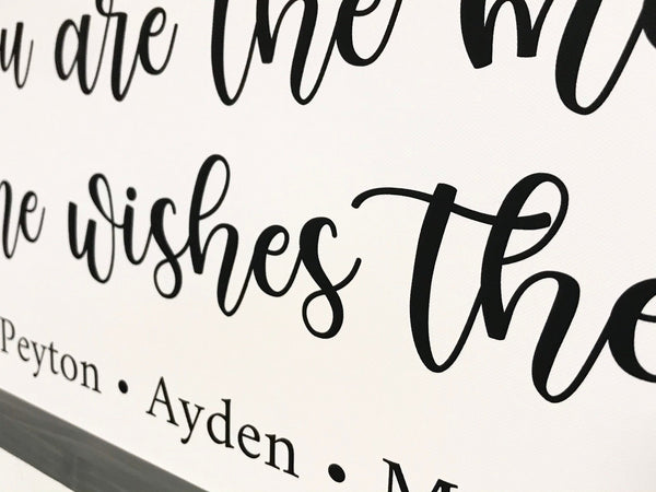 Mothers Day Gift, You are the mom everyone wishes they had, Personalized Name Sign, Gift for Mom, Christmas for Mom