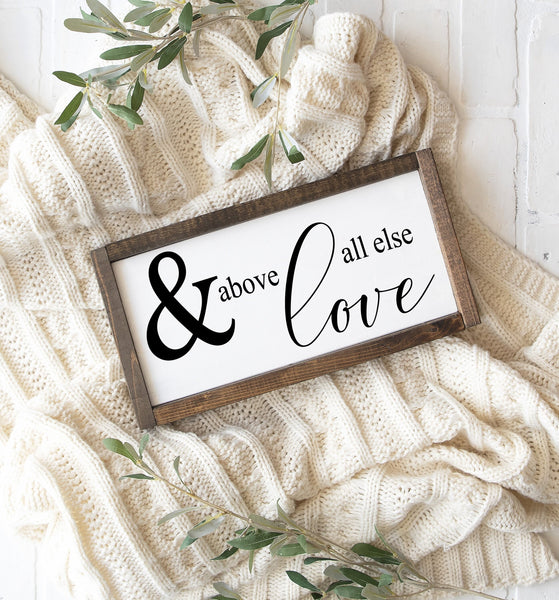 And Above all love Sign, Scripture Sign, Christian Wall Art, Wedding Gift, 1 Peter 4:8 Bible Verse, Love Quote, Gift for her Valentines Gift