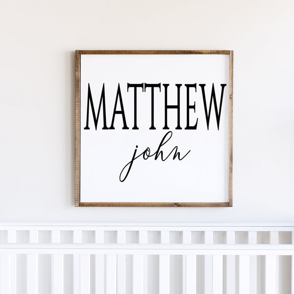 Nursery Name Sign, Baby Boy Nursery Bedroom Decor, Baby Shower New Baby Gift,  Girls Name Sign, Shared Room Wall Art, Modern Farmhouse