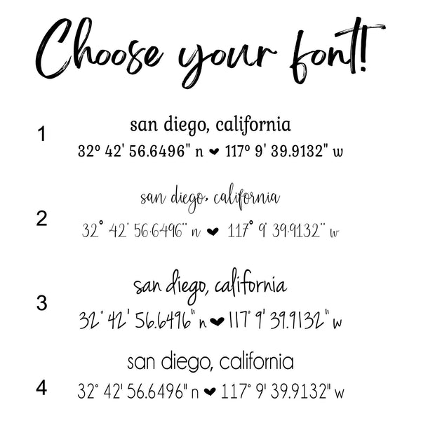 City State Coordinates Sign | GPS Coordinates Sign | Custom Longitude Framed Wood Sign | Personalized Gift | Anniversary Wedding