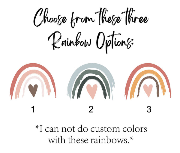 The storm has passed, I'm here at last, Personalized Rainbow Baby Sign, Announcement, IVF Baby Shower Gift, Gender Neutral, Boho Nursery