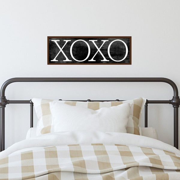 XOXO Sign, Master Bedroom Over Headboard, Nursery Wall Art, Gift for Her, Valentines Day Sign, Love Gift for Wife, Anniversary, Girls Room