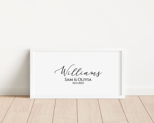Wedding Guest Book Alternative, Framed Personalized Wedding Sign, Custom Guestbook, Wedding Guest Sign In, Modern Boho Wedding Print