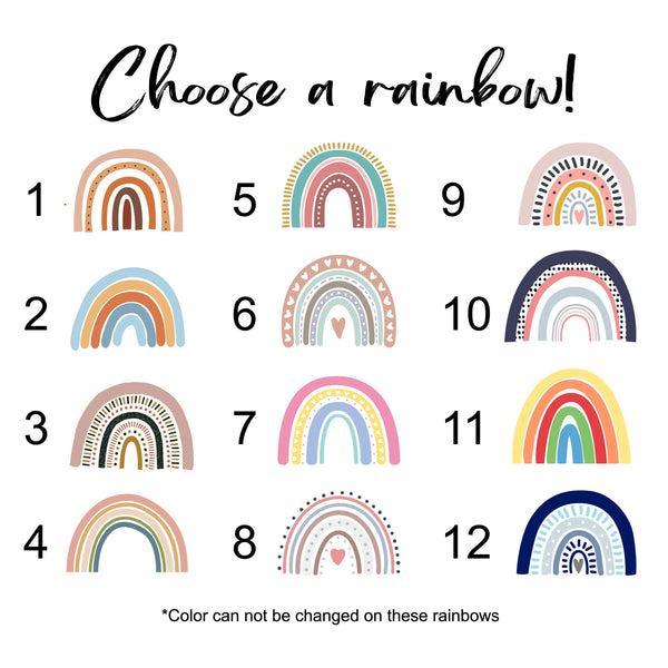 Somewhere Over The Rainbow Sign, Girls Nursery Sign, Boho Nursery Decor, Crib Sign, Rainbow Nursery, Rainbow Nursery Decor, Boho Baby, Print